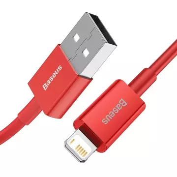 Baseus Superior kabel USB - Lightning 2,4 A 1 m czerwony (CALYS-A09)