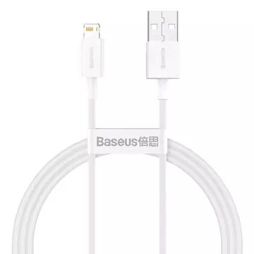 Baseus Superior kabel USB - Lightning 2,4A 1 m Biały (CALYS-A02)