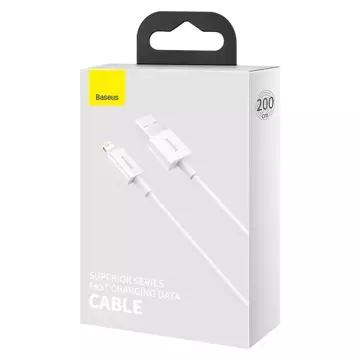 Baseus Superior kabel USB - Lightning 2,4A 2 m Biały (CALYS-C02)