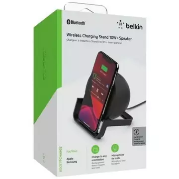 Belkin ładowarka indukcyjna + głośnik 10W czarny/black AUF001VFBK