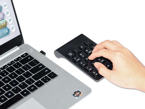 Bezprzewodowa Klawiatura Numeryczna USB do laptopa PC Alogy Wireless KeyPad