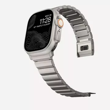 Bransoleta Steelband pasek do Apple Watch 4 / 5 / 6 / 7 / 8 / 9 / Se / Ultra 1 / 2 (42 / 44 / 45 / 49 Mm) Titanium