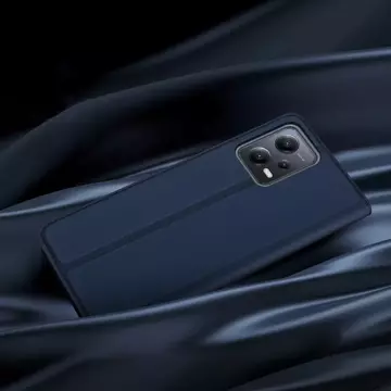 Dux Ducis Skin Pro etui do Xiaomi Redmi Note 12 Pro / Poco X5 Pro 5G pokrowiec z klapką portfel na kartę podstawka niebieskie