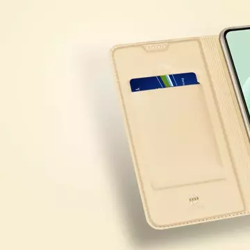 Dux Ducis Skin Pro etui do Xiaomi Redmi Note 12 Pro / Poco X5 Pro 5G pokrowiec z klapką portfel na kartę podstawka złote