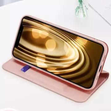 Dux Ducis Skin Pro kabura etui pokrowiec z klapką iPhone 13 mini różowy