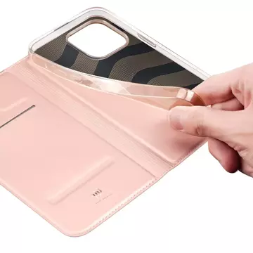 Dux Ducis Skin Pro kabura etui pokrowiec z klapką iPhone 14 Pro różowy