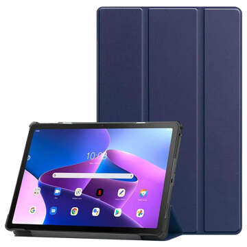 ETUI na tablet Lenovo Tab M10 FHD Plus 10.6 3 GEN 3RD 3gen 2023 TB-125FU / TB-128FU case book cover Granatowe + Szkło