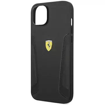 Eti na telefon Ferrari FEHCP14MRBUK do Apple iPhone 14 Plus 6,7" czarny/black hardcase Leather Stamp Sides