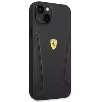 Eti na telefon Ferrari FEHCP14MRBUK do Apple iPhone 14 Plus 6,7" czarny/black hardcase Leather Stamp Sides