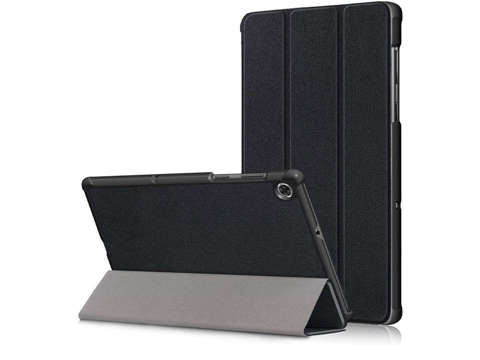 Etui Alogy Book Cover do Lenovo M10 Gen 2 TB-X306 Czarny + Szkło