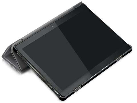 Etui Alogy Book Cover do Lenovo Tab M10 10.1 TB-X605 Szare + Szkło