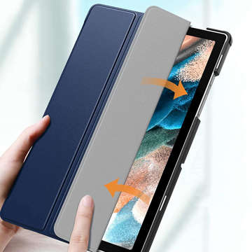 Etui Alogy Book Cover do Samsung Galaxy Tab A8 2021 SM-X200/SM-X205 Granatowy + Folia + Rysik