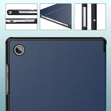 Etui Alogy Book Cover do Samsung Galaxy Tab A8 2021 SM-X200/SM-X205 Granatowy + Folia + Rysik