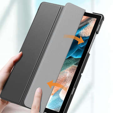 Etui Alogy Book Cover do Samsung Galaxy Tab A8 2021 SM-X200/SM-X205 Szary + Folia + Rysik