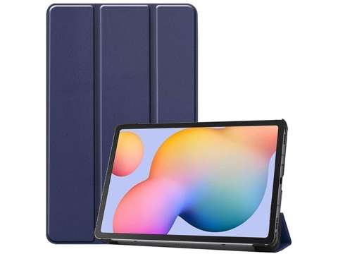 Etui Alogy Book Cover do Samsung Galaxy Tab S6 Lite 10.4 P610 / P615 Granatowe + Szkło