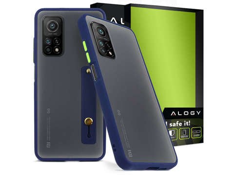 Etui Alogy Bumper case z paskiem do Xiaomi Mi 10T/ 10T Pro Granatowe