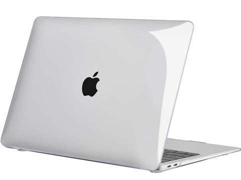 Etui Alogy Hard Case do Apple MacBook Air 13 M1 2021 Przezroczyste + Folia + Nakładka na klawiaturę + Torba Neopren