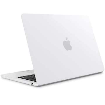 Etui Alogy Hard Case do Apple Macbook Air 13 2022 M2 Matowy Biały + Torba do 15.6"