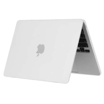 Etui Alogy Hard Case do Apple Macbook Air 13 2022 M2 Matowy Biały + Torba do 15.6"