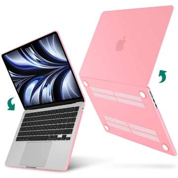 Etui Alogy Hard Case do Apple Macbook Air 13 2022 M2 Matowy Różowy