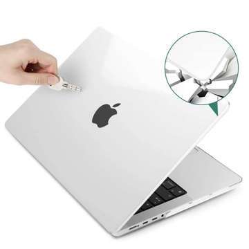 Etui Alogy Hard Case do Apple Macbook Pro 14 2021 A2442 Przezroczyste