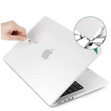 Etui Alogy Hard Case do Apple Macbook Pro 16 2021 A2485 Matowy Biały