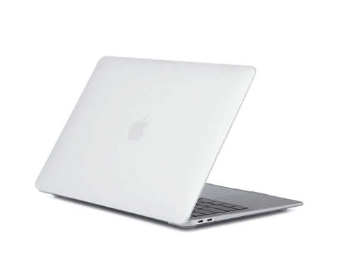 Etui Alogy Hard Case mat do Apple MacBook Air 13 M1 2021 Biały + Nakładka na klawiaturę