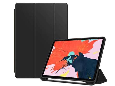 Etui Alogy Smart Case do Apple iPad 10.2 2019 7Gen Czarne + Szkło Alogy