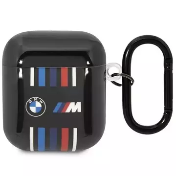 Etui BMW BMA222SWTK do AirPods 1/2 cover czarny/black Multiple Colored Lines