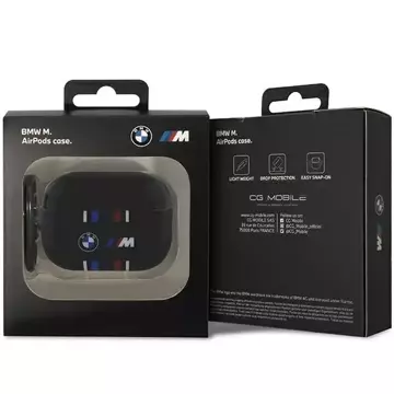 Etui BMW BMAP222SWTK do AirPods Pro 2 gen cover czarny/black Multiple Colored Lines