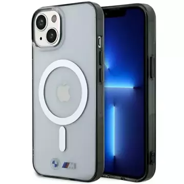 Etui BMW BMHMP14MHCRS do iPhone 14 Plus 6.7" hardcase Silver Ring MagSafe