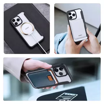 Etui Dux Ducis Skin X Pro do Apple iPhone 15 Pro magnetyczny pokrowiec MagSafe z klapką - czarny