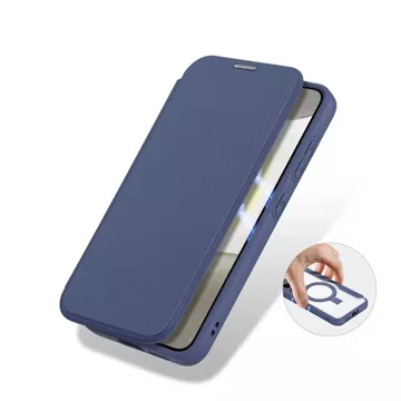 Etui Dux Ducis Skin X Pro z magnetycznym ringiem / podstawką do Samsung S24+ - niebieskie