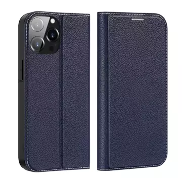 Etui Dux Ducis Skin X2 do iPhone 14 Pro Max pokrowiec z magnetyczną klapką niebieski