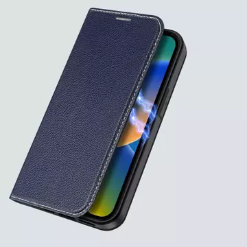 Etui Dux Ducis Skin X2 do iPhone 14 Pro Max pokrowiec z magnetyczną klapką niebieski