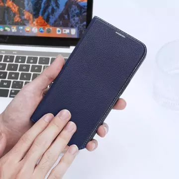 Etui Dux Ducis Skin X2 do iPhone 14 Pro Max pokrowiec z magnetyczną klapką niebieski