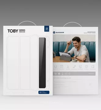 Etui Dux Ducis Toby z miejscem na rysik do Samsung Galaxy Tab S9 Czarne