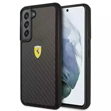 Etui Ferrari FEHCS22MFCAK do Galaxy S22+ S906 hardcase On Track Real Carbon czarny/black