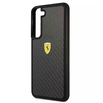 Etui Ferrari FEHCS22MFCAK do Galaxy S22+ S906 hardcase On Track Real Carbon czarny/black