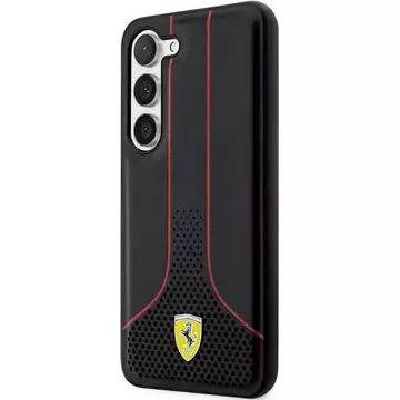 Etui Ferrari do Samsung Galaxy S23 HardCase Perforated 296-P czarny