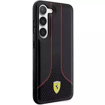 Etui Ferrari do Samsung Galaxy S23 HardCase Perforated 296-P czarny