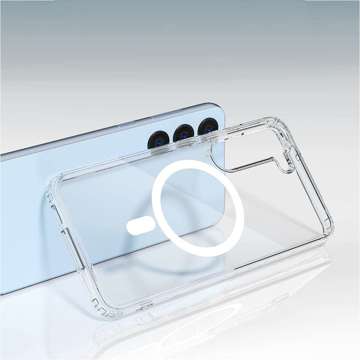 Etui Flexair Hybrid Case do MagSafe do Samsung Galaxy S23 clear obudowa magnes przezroczyste