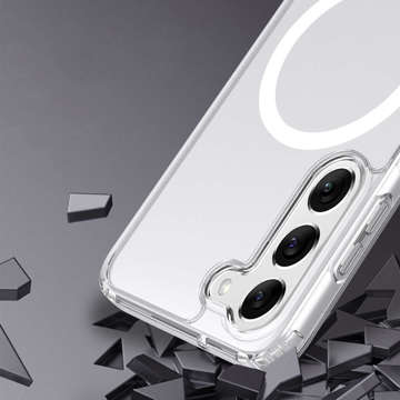 Etui Flexair Hybrid Case do MagSafe do Samsung Galaxy S23 clear obudowa magnes przezroczyste