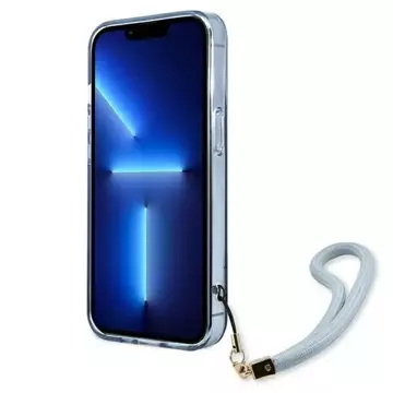 Etui Guess GUHCP13LHTSGSB do Apple iPhone 13 Pro / 13 6,1" niebieski/blue hardcase Translucent Stap