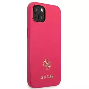 Etui Guess GUHCP13SPS4MF do iPhone 13 mini 5,4" hardcase Saffiano 4G Small Metal Logo