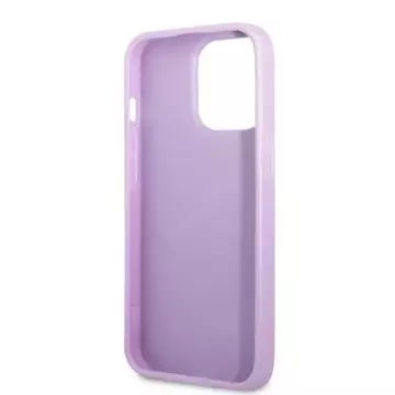 Etui Guess GUHCP13XPS4MU do Apple iPhone 13 Pro Max 6,7" purpurowy/purple hardcase Saffiano 4G Small Metal Logo