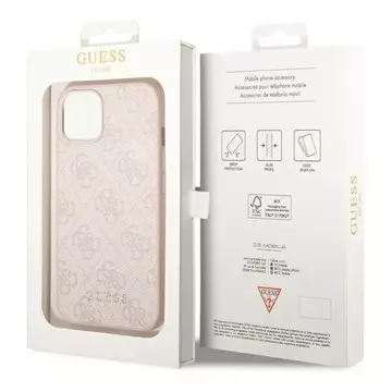 Etui Guess GUHCP14MG4GFPI do Apple iPhone 14 Plus 6,7" różowy/pink hard case 4G Metal Gold Logo