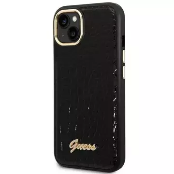 Etui Guess GUHCP14MHGCRHK do Apple iPhone 14 Plus 6,7" czarny/black hardcase Croco Collection