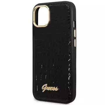 Etui Guess GUHCP14MHGCRHK do Apple iPhone 14 Plus 6,7" czarny/black hardcase Croco Collection