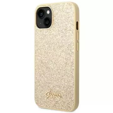 Etui Guess GUHCP14MHGGSHD do Apple iPhone 14 Plus 6,7" złoty/gold hard case Glitter Script